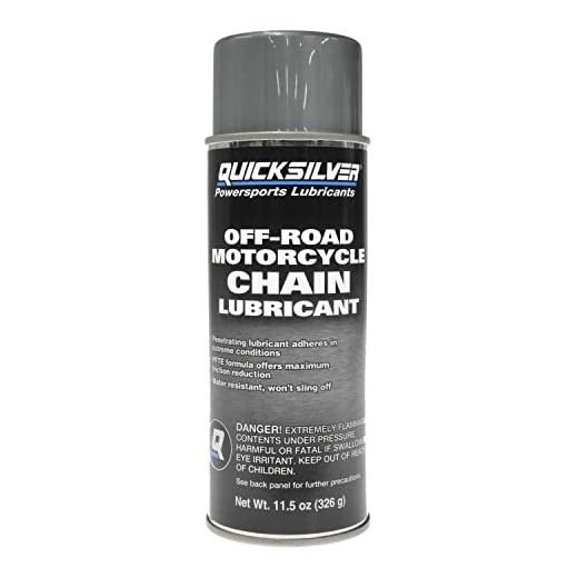 Quicksilver 8M0130603 Off-Road Motorcycle Chain Lube, 11.5 Oz.
