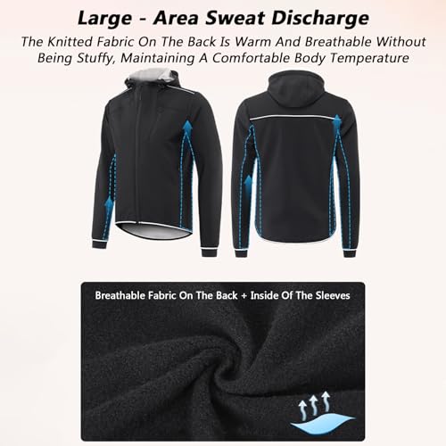 Chaqueta térmica con capucha y diseño reflectante talla M miniatura 6