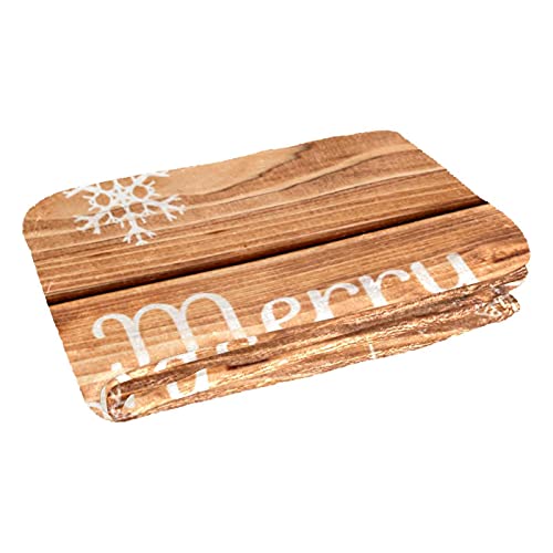 Couverture douce lit plaid chaud Merry Christmas canapé camping 150x100