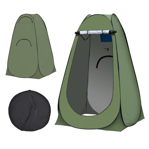 TUKAILAI Tente de Toilette Pop Up Camping Anti-UV, Tente de Douche Portable pour Plage Pêche Randonnée Bain L'extérieur, avec Un Sac de Transport 120 x 120...