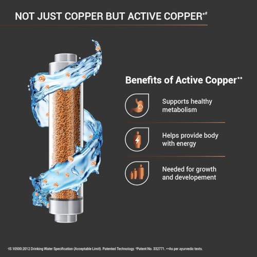 Image of Aqua Moor RO+Copper+Zinc+Alkaline Water Purifier | Digital Display | 12 Ltr Storage Tank | Copper Zinc Alkaline Technology