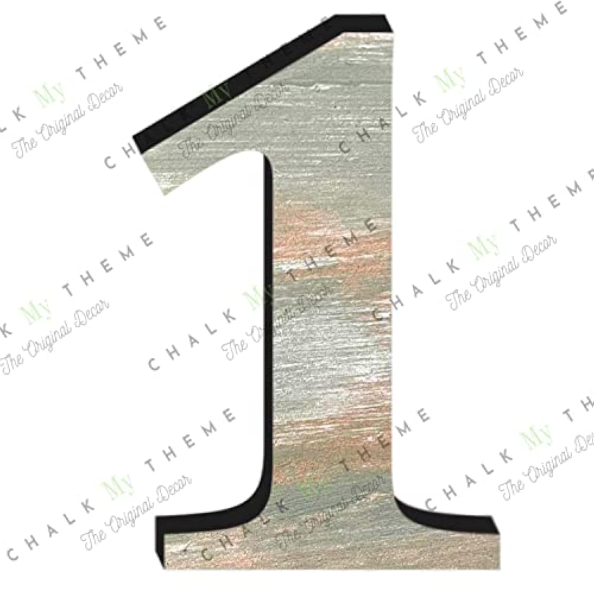 Wooden Number 1 for Wall Decoration