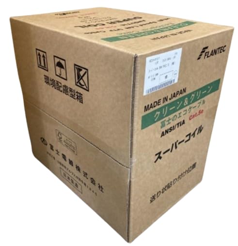 TOKYO FUJI 冨士電線 CAT5E 単線LANケーブル 300m巻き TPCC5 0.5mm-4P