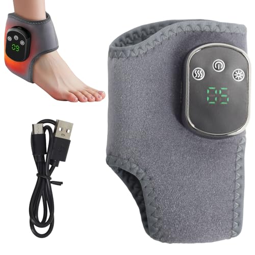 ANEELV Este masajeador de pies 3 en 1 es un masajeador de pies portátil inalámbrico con 5 niveles de calor y 3 modos de vibración.