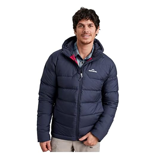 Kathmandu Herren Epiq Hooded Down Jacket - S, Blau – Midnight Navy, S