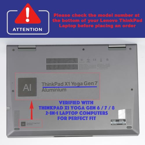 mCover Case Only Compatible for 2021~2024 14" Lenovo ThinkPad X1 Yoga Gen 6/7 / 8 Series 2-in-1 Windows Notebook PC (NOT Working with Other Lenovo Models) - Aqua