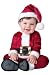 InCharacter Costumes Baby's Baby Santa Costume, Red/White, Small(6-12 Months)