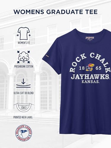 JanSport NCAA Officially Licensed Graduate Short Sleeve T Shirt for Women, Soft & Breathable Cotton-Polyester Blend Crewneck T Shirt with Graphic Detailing, Everyday University Fan Apparel - image 4