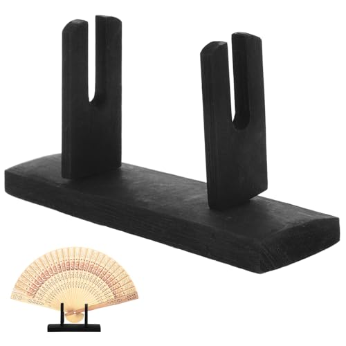 Amosfun Support Pour ÉVentail Japonais Pliable En Bois 11X6X3.5Cm PréSentoir Compact Pour DéCoration IntéRieure Salon Chambre Bureau