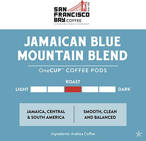 Image of San Francisco Bay Compostable Coffee Pods - Jamaica Blue Mountain Blend (80 Ct) K Cup Compatible including Keurig 2.0, Medium Roast