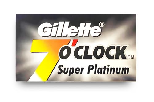 Gillette 10 cuchillas de afeitar Gillette 7 O'Clock Super Platinum