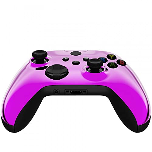 Image of MODDEDZONE Custom Wireless UNMODDED Controller for Xbox One S /X and PC - Exclusive and Unique Designs - The Perfect Gaming Gift for Enthusiasts Chrome Purple