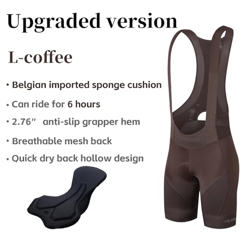 Image of Cycling Bib Shorts for Men - Road Bike Bicycle Breathable Padded Riding Tights