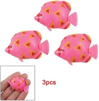 Amazon ピンク黄色プラスチック製熱帯魚アクアリウムデコレーション Baxeal ペット用品 通販