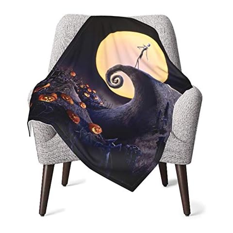 The Nightmare Before Christmas Unisex Baby Blanket Super Soft Reversible Nursery, Swaddle Stroller Infant & Toddler Bedding for Kids 30 x 40 Inch(76x102cm) Cover