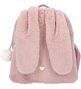 Depesche 11873 Princess Mimi - Kleiner Rucksack für Kinder in Altrosa mit weichem Plüsch-Fell, Ha...