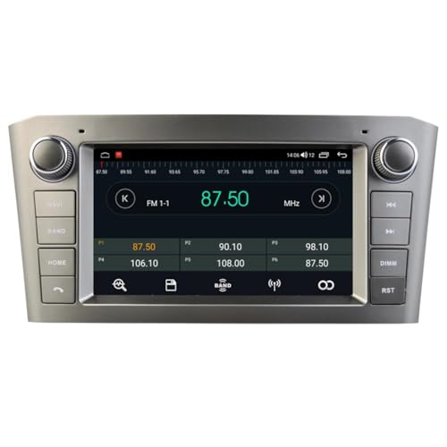 Autosion   Reproductor de DVD para Coche Android 10 con GPS estéreo, Radio Navi Multimedia WiFi para Toyota Avensis T250 2003 2004 2005 2006 2007