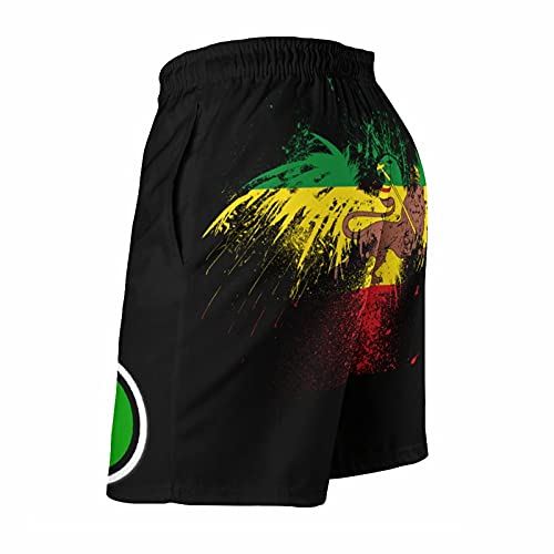 YeneSen-Rasta-Culture-Mens-Board-Beach-Shorts-Swimwear-Workout-Rastafarian-Rasta-Lion-Rasta-Lion-Basketball-Shorts-Pants