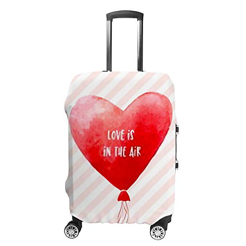 Housse de voyage lavable en polyester résistant à l'eau pour valise motif cœur CHEHONG