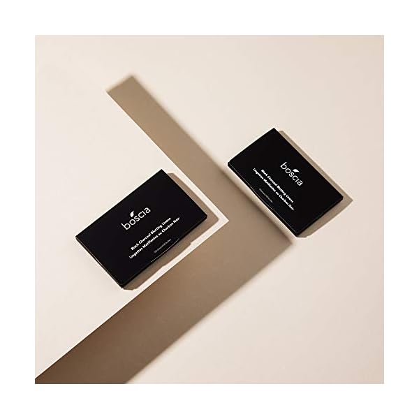 boscia Black Charcoal Blotting Linens - Vegan, Cruelty-Free, Natural Skin Care - Oil Blotting Sheets for Face - For Combination to Oily Skin Types - Travel Size - 100 Sheets