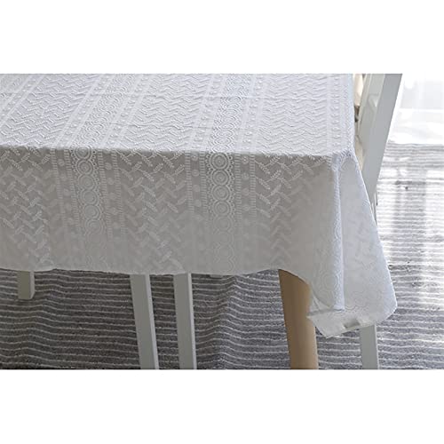 Nappe fait main rectangulaire dentelle macramé pour table terne - 4