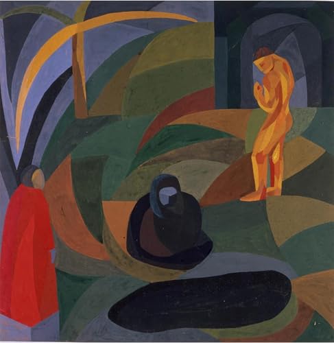 Composition à trois personnages Otto Freundlich art portrait impression sur toile 60x90
