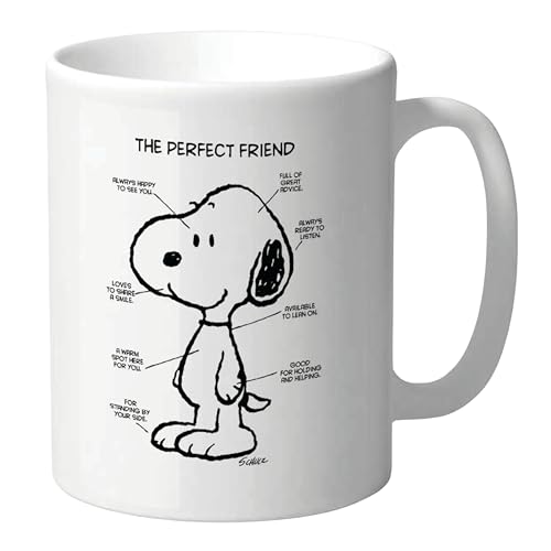 Snoopy Mug - Perfect Friend, Peanuts-Inspired Coffee Cup, Cute Mug for Friends