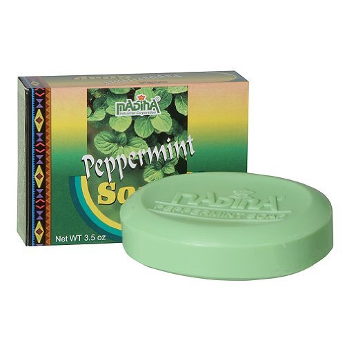 Peppermint Soap Skin Moisturizing Herbal Cleanser 100% VEGETABLE BASED 6 Bar