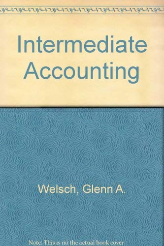 Intermediate accounting (The Robert N. Anthony,... 0256033285 Book Cover