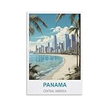 KmoNo Vintage-Reiseposter, Panama, Mittelamerika, 20 x 30 