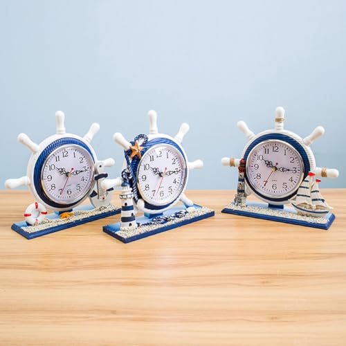 Reloj de escritorio náutico en forma de barco de vela un regalo sofisticado 4