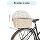 Regenschutz Fahrradkorb,PVC Regenhaube für Hundekorb Fahrrad Hundefahrradkorb Hinten Wasserdicht Regenschutzbezug für Fahrradkörbe vorne Hunde Gepäckträger Tierkorb, Haustier Hund Katze .61 × 40 cm