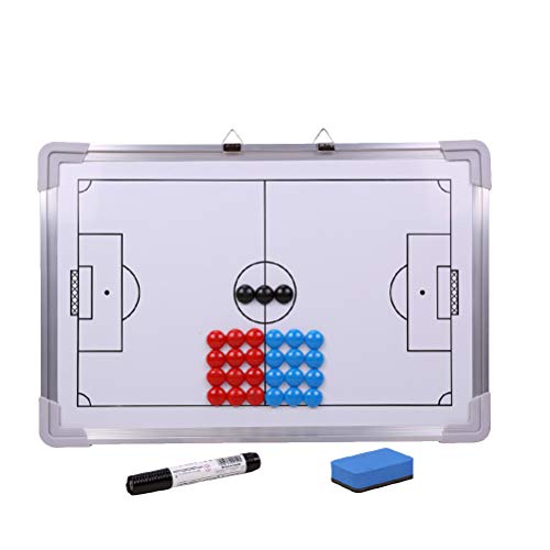 Tableau de football magnétique avec 27 aimants et marqueur TOPBATHY