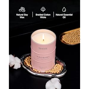Msensewildroselargenaturalscentedcandle120hourslonglastingsoycandles212ozstressreliefluxuryaromatherapycandlesforwomenromanticcandlevalentinesdaygiftsforher Urban Country Home Decor Msense wild rose large natural scented candle 120 hours long lasting soy candles 212oz stress relief luxury aromatherapy candles for women romantic candle valentines day gifts for her urban country home decor