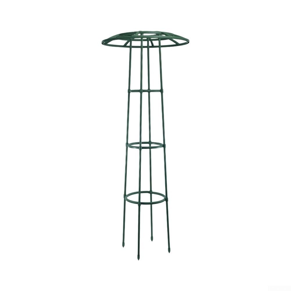 Kletterhilfe für Pflanzen Metall 192cm Wetterfest Grün(154cm)