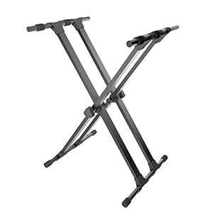 IA Stand Adjustable Double Braced Keyboard and Piano Stand TT12 Gear type 3 years warranty