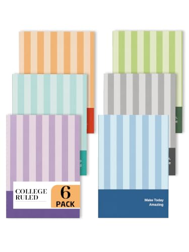 Image of DOODLE Notemate A4 Notebook Pack of 6 | 160 Pages Each | Smooth Paper | Minimal Design Notebooks for School, College, Office, Notes, Lists, Study & Everyday Writing