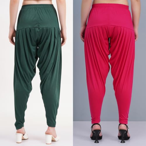 Image of Buy That Trendz Patiala Pants for Women Combo Regular Fit Cotton Patiala Salwar