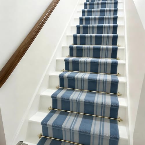5 Pack Non-Slip Stair Carpet Rods for Runners, 40in Safe Hardware Set for Treads, Ideal for Villa, Hotel, Museum - Durable & Stylish Solution