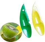 5. Origine : CN (origine) Éplucheur 2 en 1 Kiwi facile à couper la pulpe de fruits, cuillère à fruits, outil de cuisine, couleur aléatoire, traitement attrayant