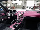 Rvinyl Dash Kit Decal Trim Compatible with Kia Soul 2014-2019 - Carbon Fiber (4D Pink)