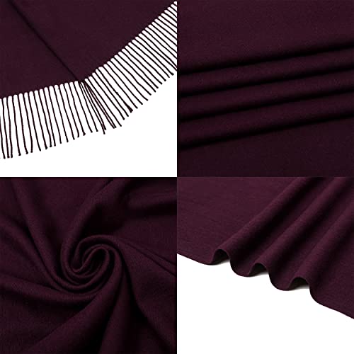 Image of RIIQIICHY Women's Fringe Shawl Wrap Pashmina Scarf for Wedding Evening