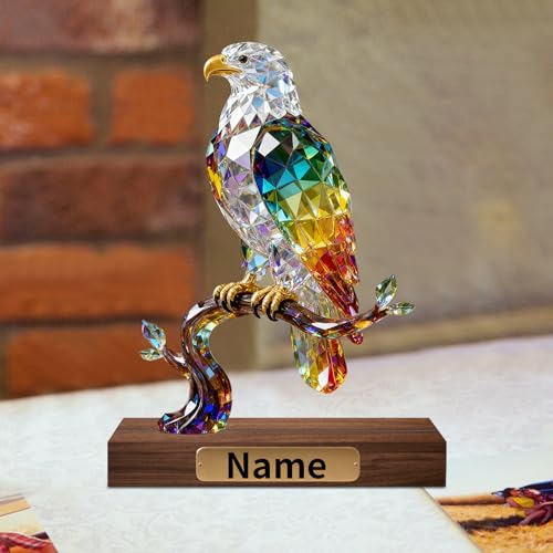 Estatua de cristal 2D personalizada con figura de leopardo miniatura 3