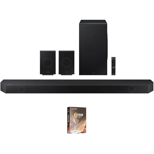 Samsung HW-Q990D 11.1.4ch Soundbar with True Dolby Atmos Sound with 2 Year Amber Protection Plan (2024)