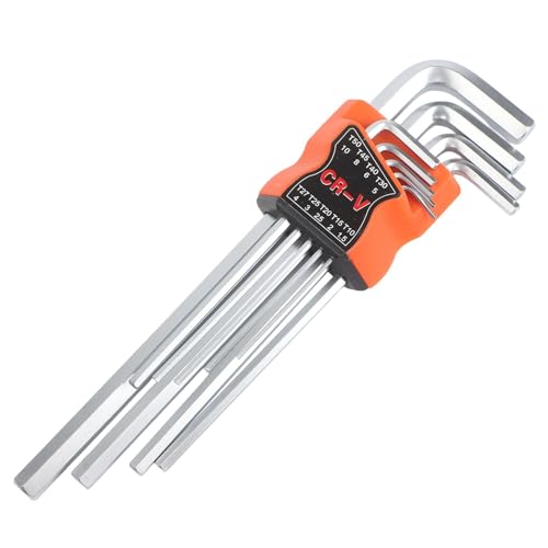 Juego de llaves largas estrella 9 piezas tamperproof