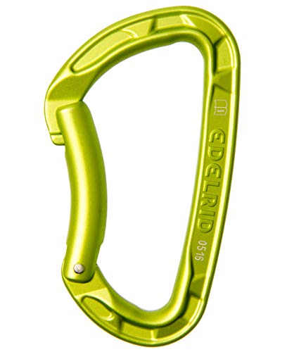EDELRID - mosquetão Pure Bent, unissexo para adultos, 717690001380, verde neão, 000