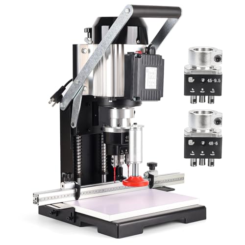 Manual Hinge Drilling Machine Woodworking Boring Includes Two Drill Bits 45-9.5 and 48-6