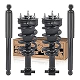 KUIPERAUTO 4PCS Front & Rear Struts Shocks Absorbers & Coil ...