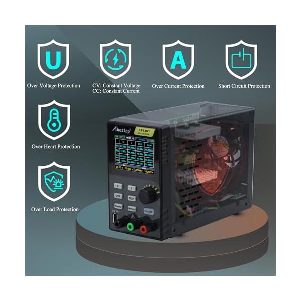 Abestop-AT6301-DC-Power-Supply-Variable-60V10A300W-Adjustable-Bench-Power-Supply-with-10mV-1mA-High-Resolution-4-Digits-28-inch-LCD-Display-5V1A-USB-Output110V-Input-Voltage Abestop-AT6301-DC-Power-Supply-Variable-60V10A300W-Adjustable-Bench-Power-Supply-with-10mV-1mA-High-Resolution-4-Digits-28-inch-LCD-Display-5V1A-USB-Output110V-Input-Voltage
