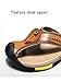 Beach Shoes Men's Protective Toe Flip-Flops Summer Fashion Sandals Outdoor Casual Closed Toe Slipper Brown